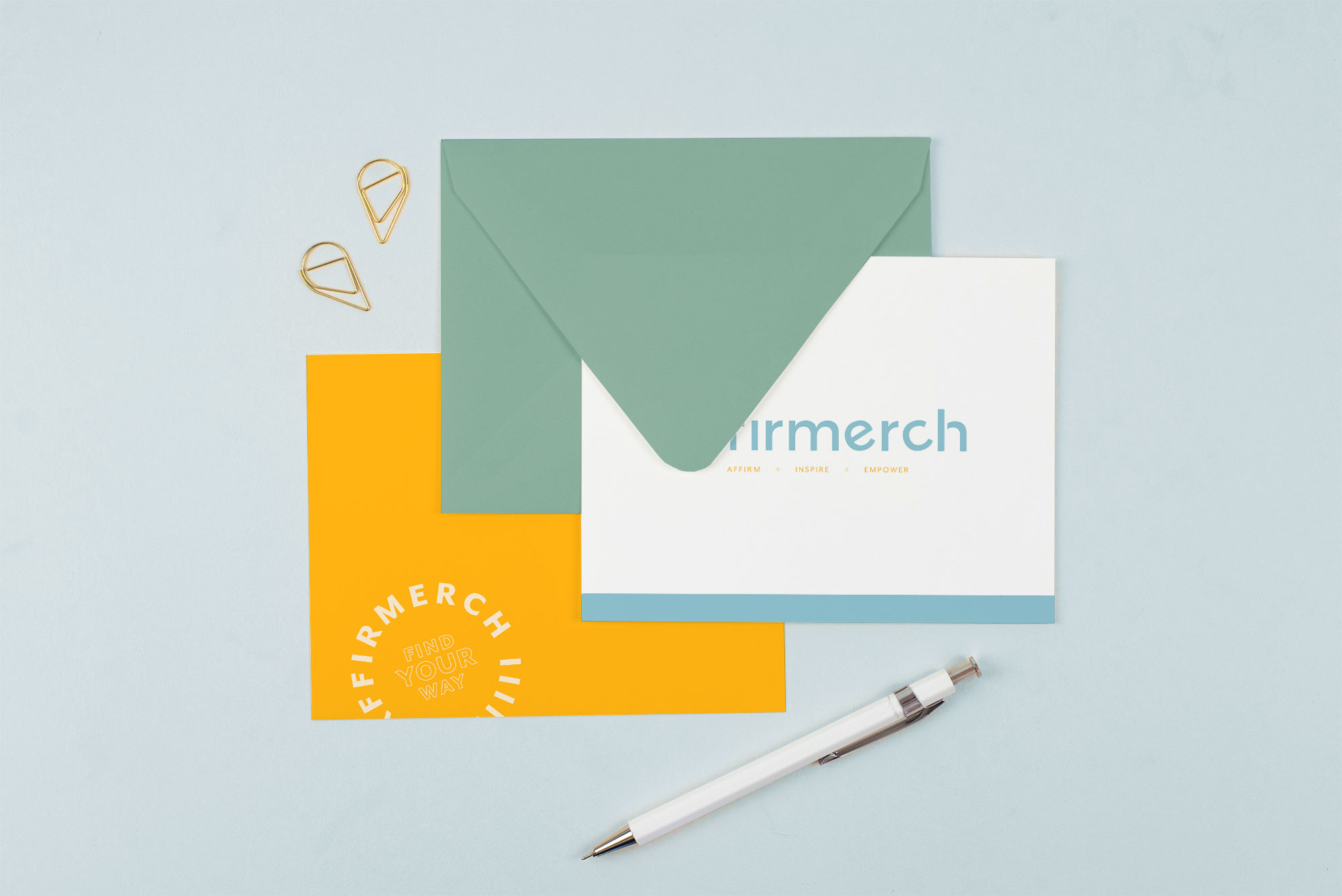 bright and poppy brand collateral